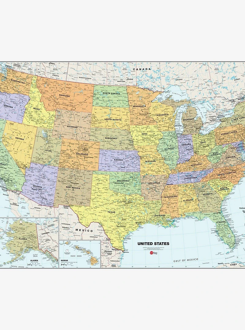 USA Dry Erase Map