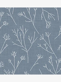 Twigs Blue Peel & Stick Wallpaper