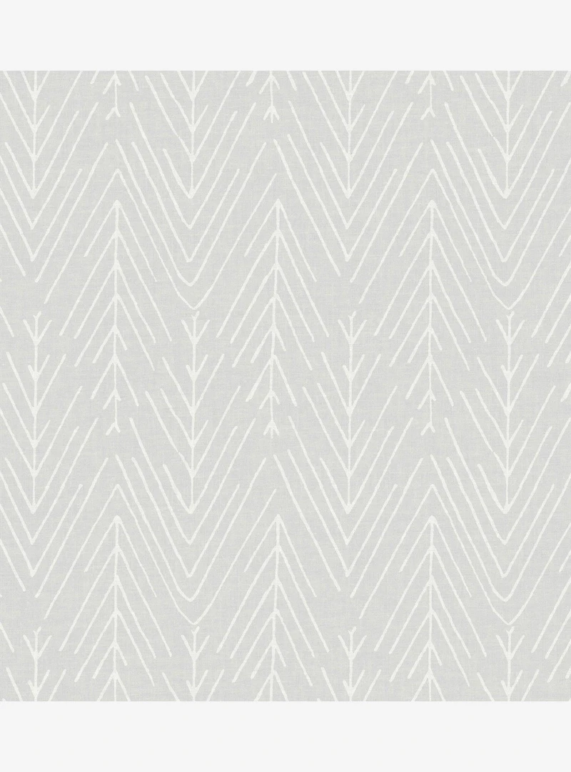 Twig Hygge Herringbone Grey Peel & Stick Wallpaper