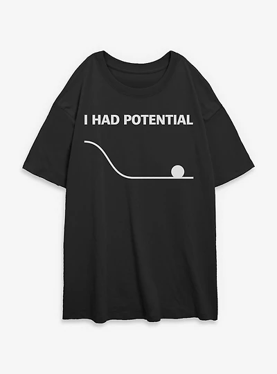 Had Potential Womens Oversized T-Shirt