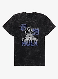 Marvel Spider-Man Brand New Day Angry Hulk Spider-Sense Tingling Mineral Wash T-Shirt