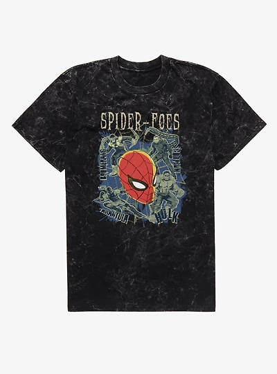 Marvel Spider-Man Brand New Day Spider-Foes Hulk Scorpion Boomerang Tarantula Mineral Wash T-Shirt
