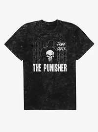 Marvel Spider-Man Brand New Day Frank Castle The Punisher Mineral Wash T-Shirt