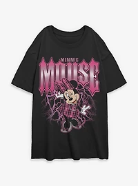 Disney Minnie Mouse Lightning Womens Oversized T-Shirt BoxLunch Exclusive