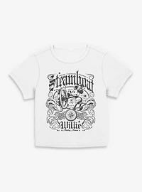 Disney Steamboat Willie Mickey Mouse Womens Baby T-Shirt BoxLunch Exclusive