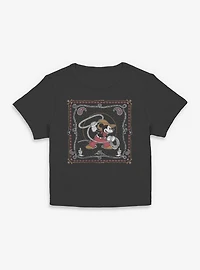 Disney Mickey Mouse Western Cowboy Paisley Womens Baby T-Shirt BoxLunch Exclusive