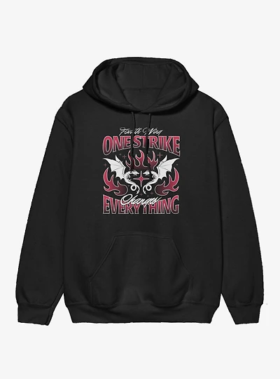 Fourth Wing The Empyrean One Strike Changes Everything Flame Hoodie