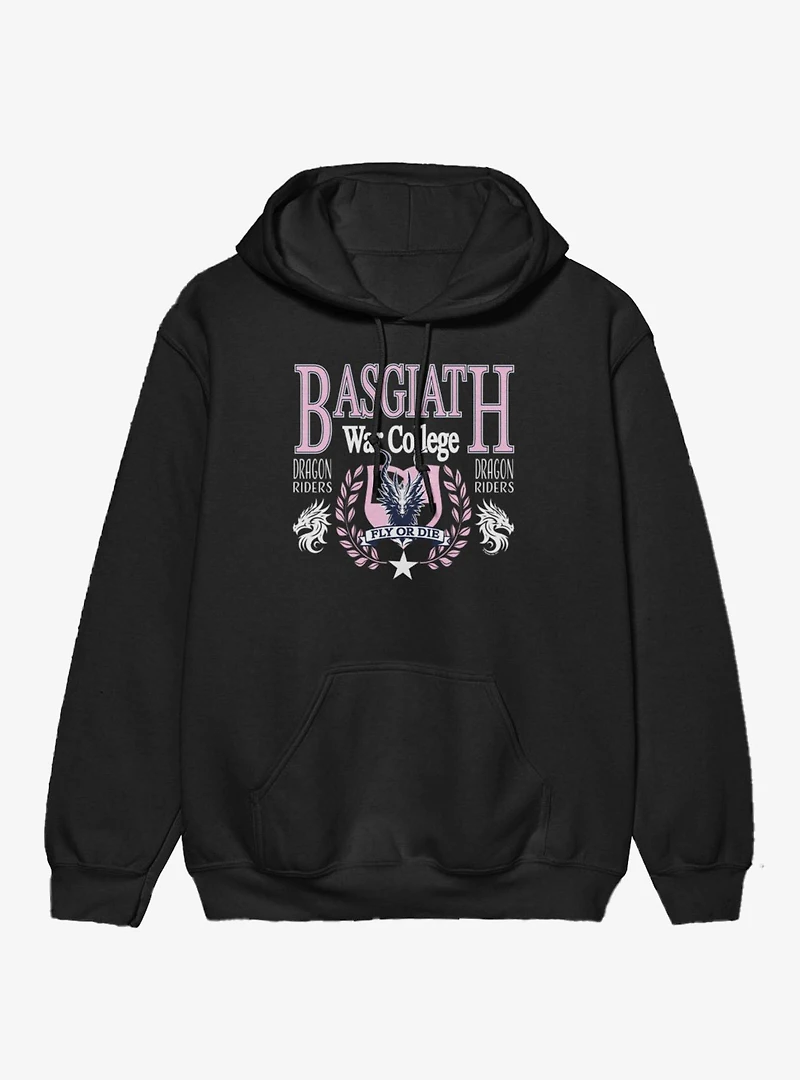 Fourth Wing The Empyrean Fly Or Die Pink Text Hoodie
