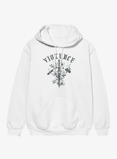 Fourth Wing The Empyrean Violence Sword Retro Hoodie