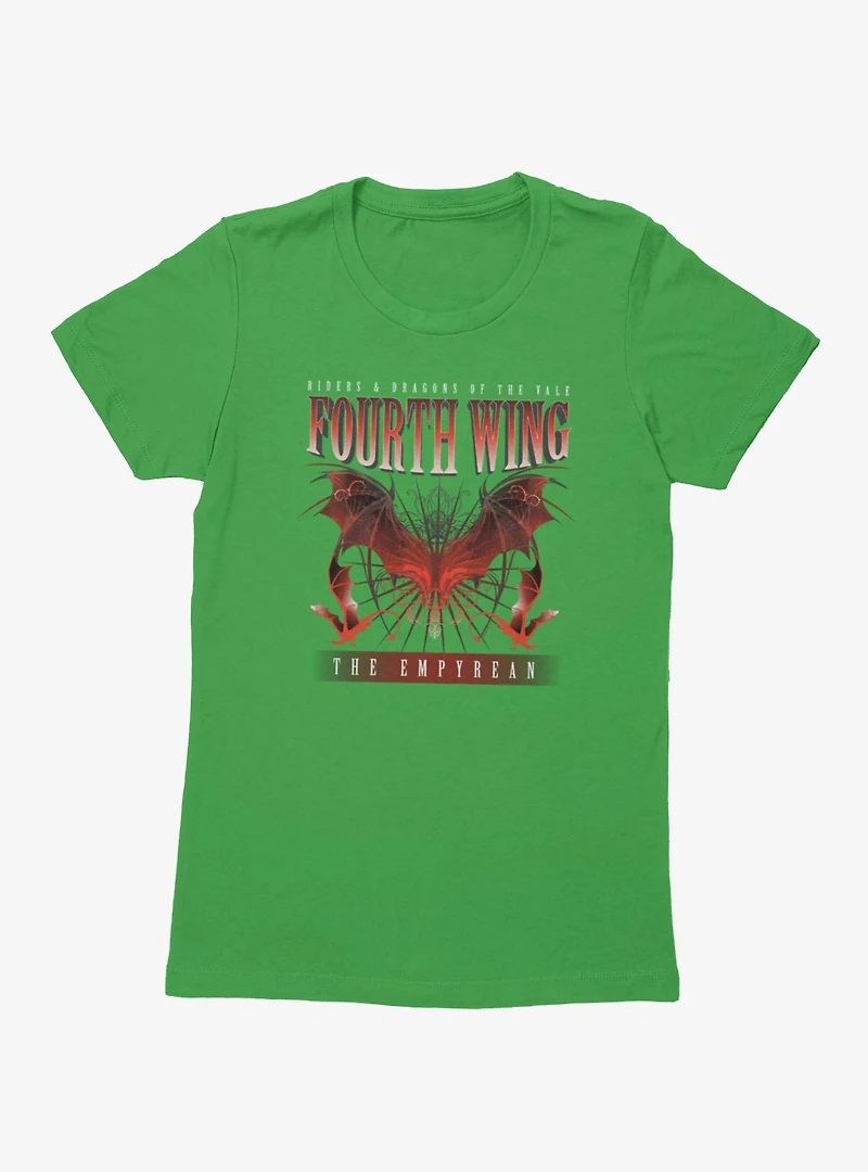 Fourth Wing The Empyrean Riders Dragons Of Vale Womens T-Shirt