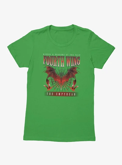 Fourth Wing The Empyrean Riders Dragons Of Vale Womens T-Shirt