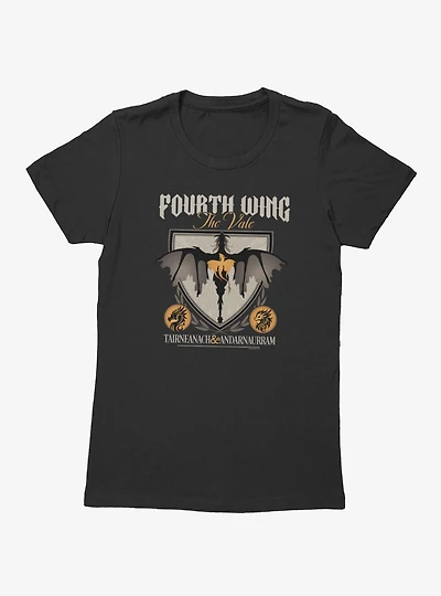 Fourth Wing The Empyrean Vale Dragon Crest Womens T-Shirt