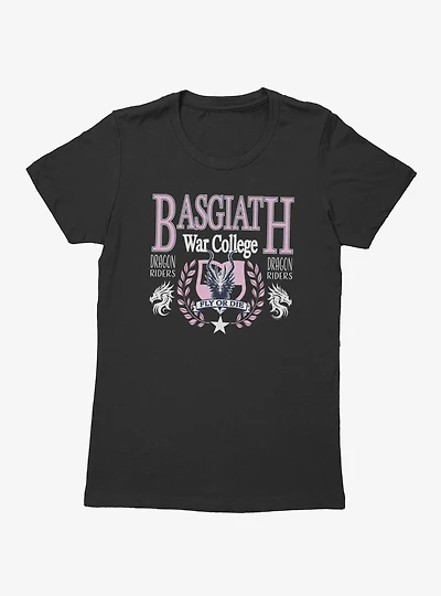 Fourth Wing The Empyrean Fly Or Die Pink Text Womens T-Shirt