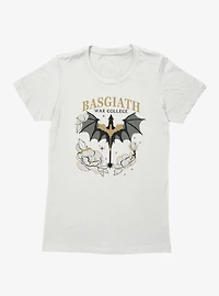 Fourth Wing The Empyrean Basgiath War Yellow Retro Womens T-Shirt