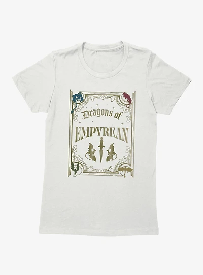 Fourth Wing The Empyrean Dragons Gold Womens T-Shirt