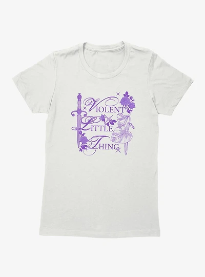 Fourth Wing The Empyrean Purple Little Thing Womens T-Shirt
