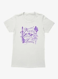 Fourth Wing The Empyrean Purple Little Thing Womens T-Shirt