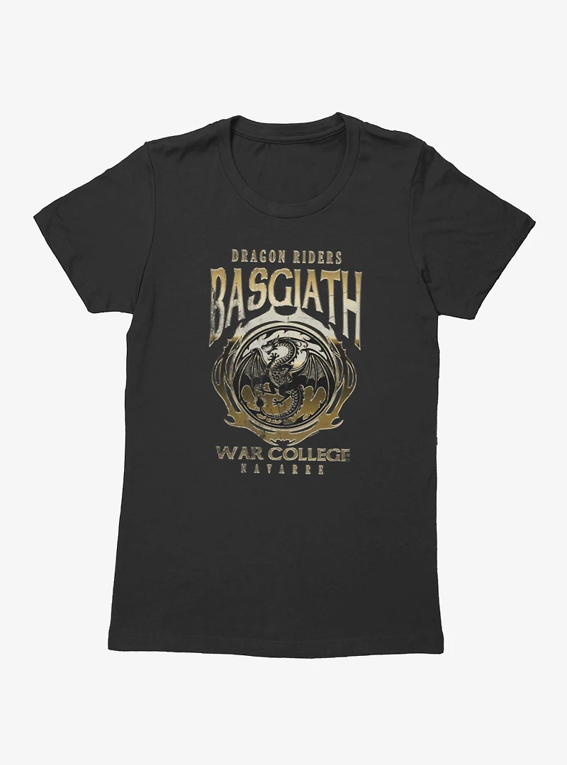 Fourth Wing The Empyrean Dragon Rides Basgiath War College Womens T-Shirt