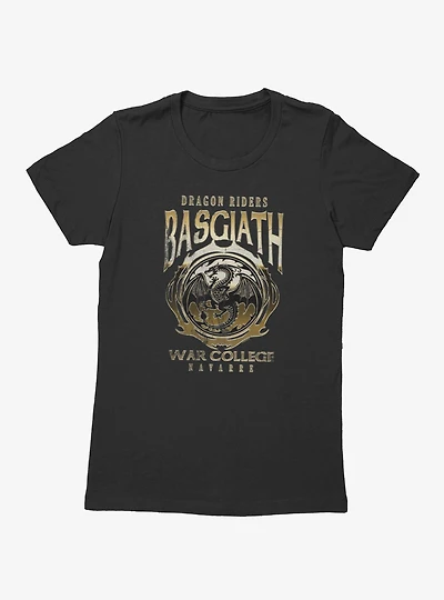 Fourth Wing The Empyrean Dragon Rides Basgiath War College Womens T-Shirt