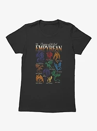 Fourth Wing The Empyrean Dragons Of Vale Retro Womens T-Shirt