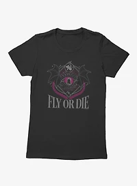 Fourth Wing The Empyrean Fly Or Die Dragon Emblem Retro Womens T-Shirt