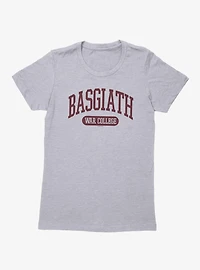 Fourth Wing The Empyrean Basgiath War College Varsity Red Womens T-Shirt