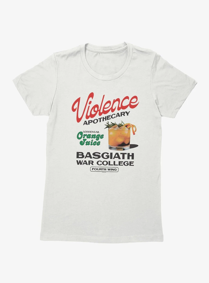 Fourth Wing The Empyrean Apothecary Orange Juice Womens T-Shirt