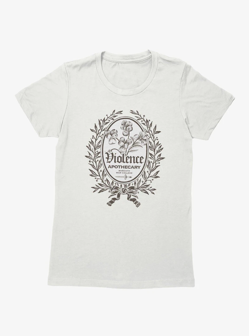 Fourth Wing The Empyrean Violence Apothecary Badge Womens T-Shirt