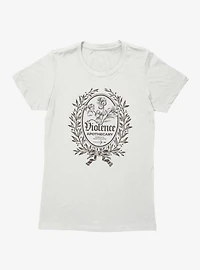 Fourth Wing The Empyrean Violence Apothecary Badge Womens T-Shirt