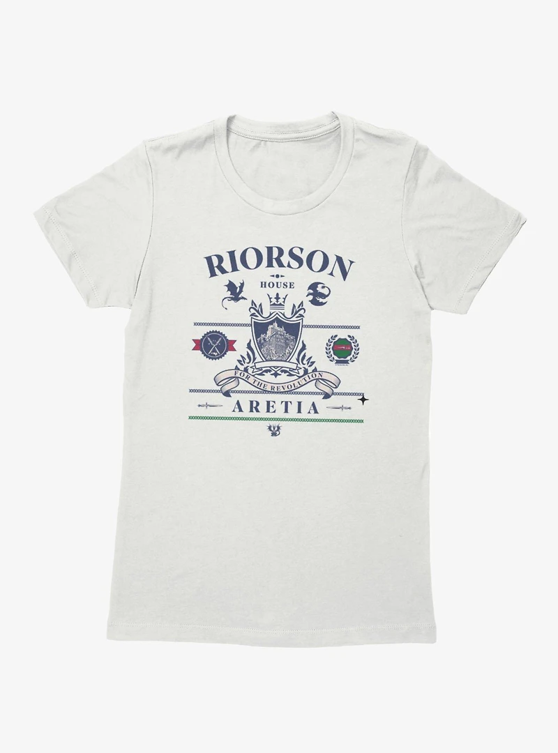 Fourth Wing The Empyrean Riorson House Aretia Womens T-Shirt