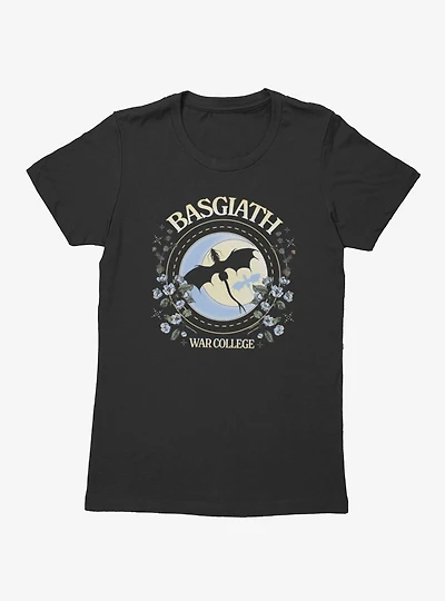 Fourth Wing The Empyrean Basgiath War College Flying Dragon Womens T-Shirt