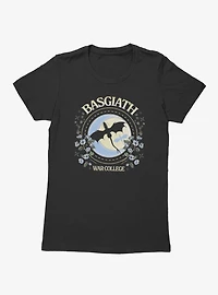 Fourth Wing The Empyrean Basgiath War College Flying Dragon Womens T-Shirt