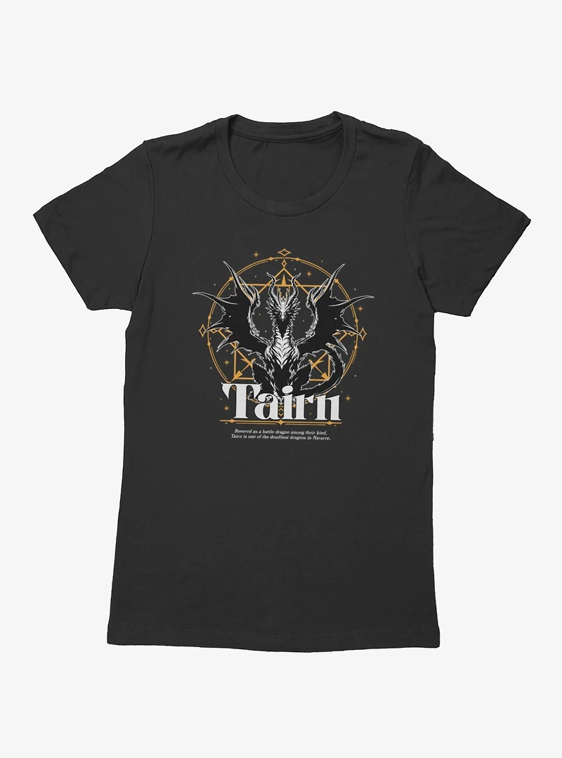 Fourth Wing The Empyrean Tairn Revered Dragon Crest Womens T-Shirt
