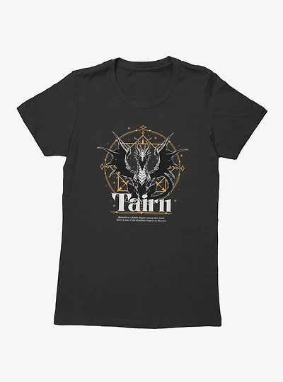 Fourth Wing The Empyrean Tairn Revered Dragon Crest Womens T-Shirt
