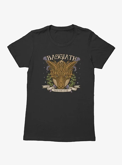 Fourth Wing The Empyrean Basgiath Sword Crossed War College Womens T-Shirt