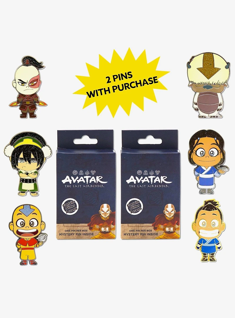 Avatar: The Last Airbender Mystery Enamel Pin Blind Box Series 2 Pack