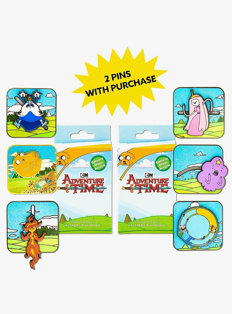 Adventure Time Interactive Mystery Enamel Pin Blind Box Series 2 Pack
