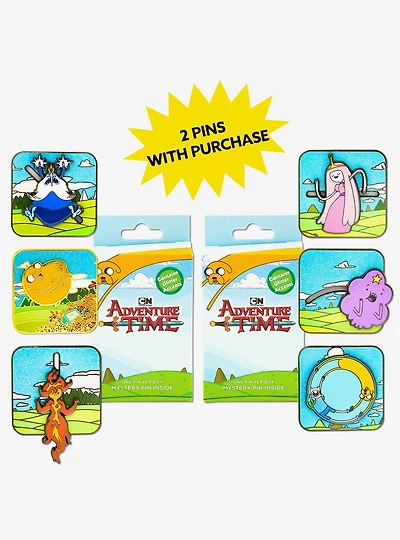 Adventure Time Interactive Mystery Enamel Pin Blind Box Series 2 Pack