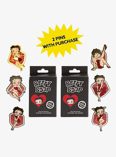Betty Boop Mystery Enamel Pin Blind Box Series 2 Pack