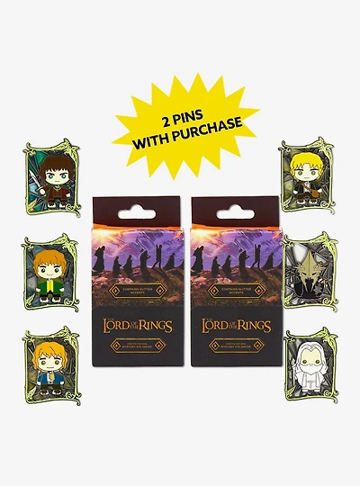The Lord of the Rings Stained Glass Mystery Enamel Pin Blind Box Series 2 Pack