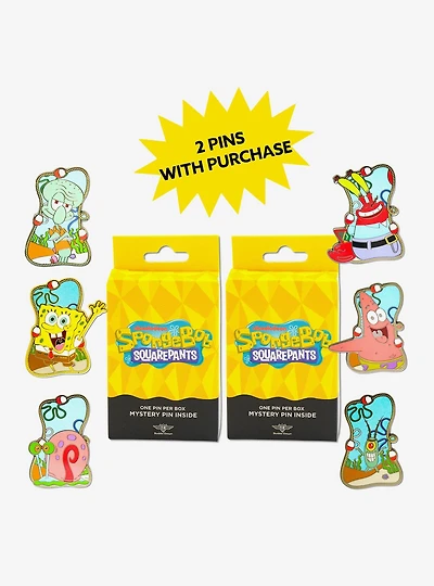 SpongeBob SquarePants Buoy Portrait Mystery Enamel Pin Blind Box Series 2 Pack