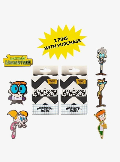 Dexter's Laboratory Mystery Enamel Pin Blind Box Series 2 Pack