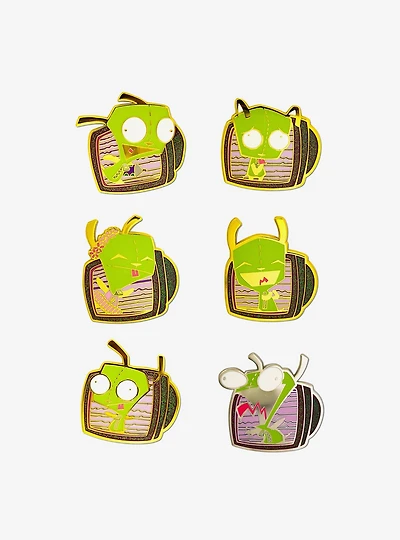 Invader Zim Glow in the Dark Mystery Enamel Pin Blind Box Series