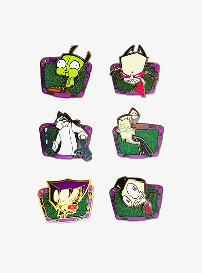 Invader Zim TV Frame Mystery Enamel Pin Blind Box Series