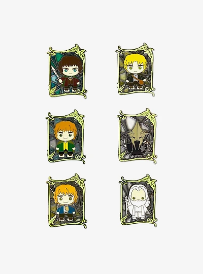 The Lord of the Rings Stained Glass Mystery Enamel Pin Blind Box Series