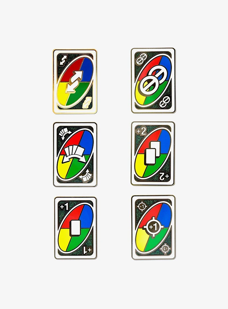 UNO Wild Action Cards Mystery Enamel Pin Blind Box Series