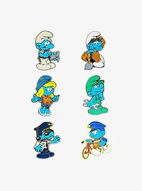 The Smurfs Working Mystery Enamel Pin Blind Box Series