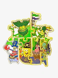 SpongeBob SquarePants Flying Dutchman Puzzle Mystery Enamel Pin Blind Box Series