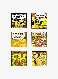 This is Fine Mystery Enamel Pin Blind Box Series