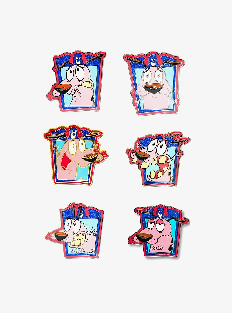 Courage the Cowardly Dog Expression Frames Mystery Enamel Pin Blind Box Series